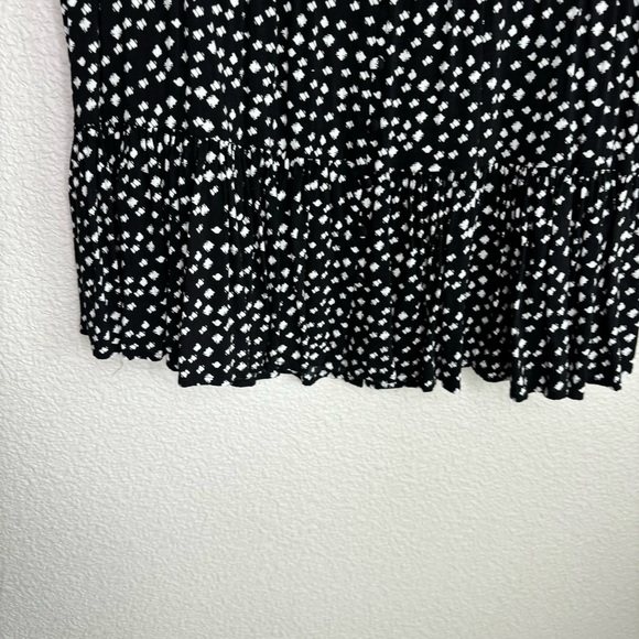 Anthropologie Maeve Lila Ruffle Tiered Flowy Button Down Tunic Shirt Medium - Picture 7 of 13